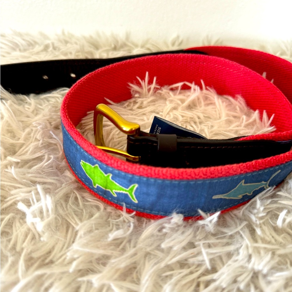 Vineyard Vines Multicolor Whales  Belt
